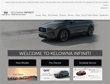 Tablet Screenshot of kelownainfiniti.com